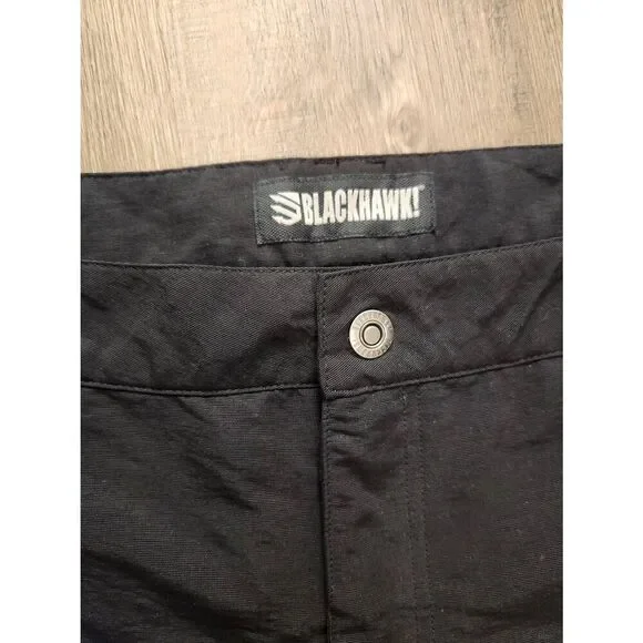 BlackHawk! Tac Life Tactical Pants Men's Size 38x31 Black Cargo zip pocket nylon - Picture 2 of 9